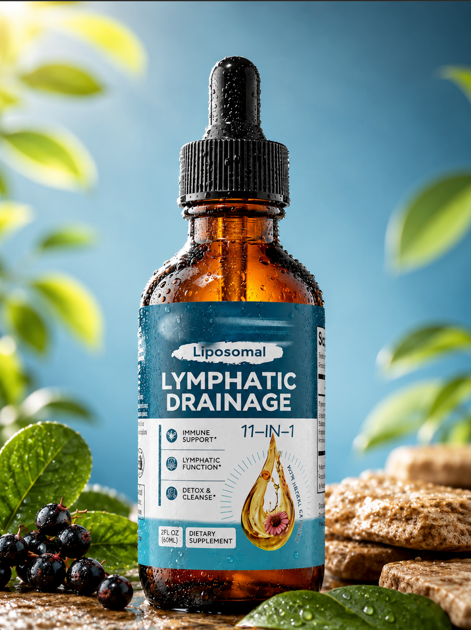 Lymphatic Drainage Dietary Supplement Drops